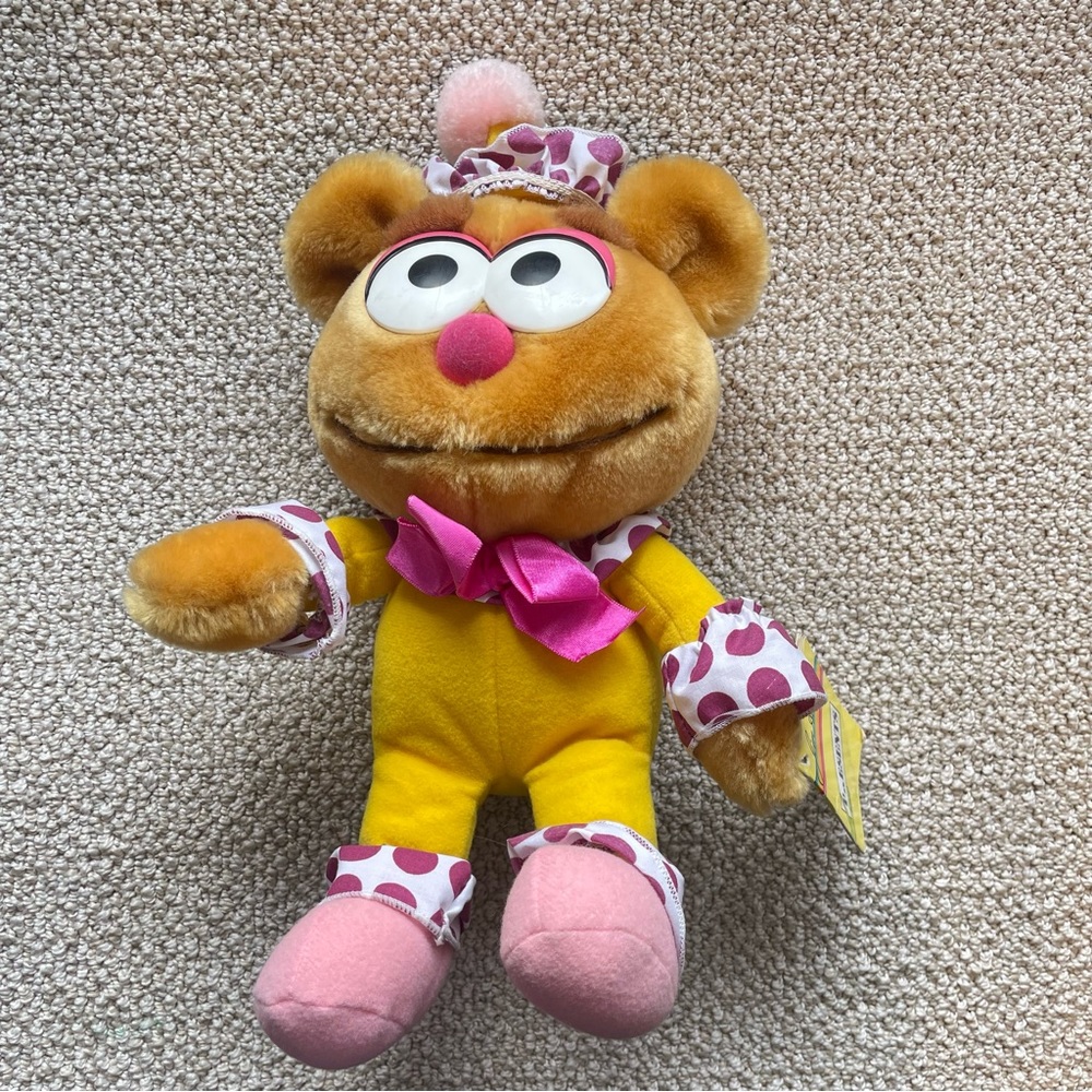 NWT Vintage Henson Baby Fozzie The Clown Fraggle Rock Plush Dakin Muppet Babies